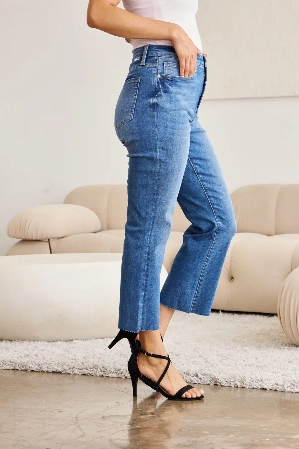 RFM Mini Mia Full Size Tummy Control High Waist Jeans - Be Bliss Boutique