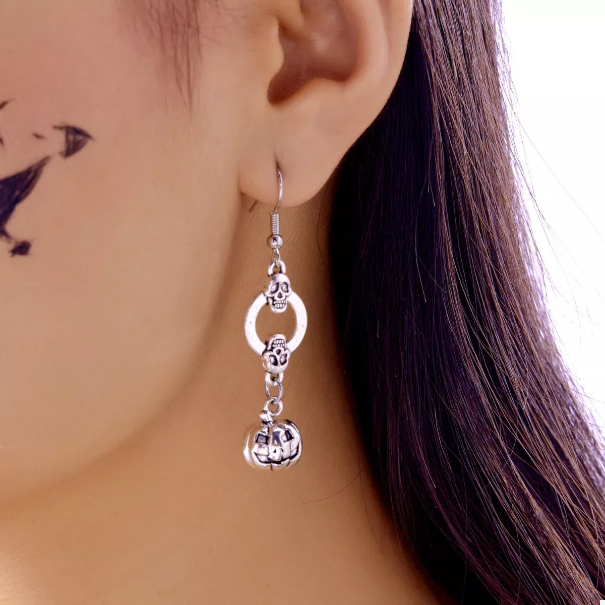 Halloween Pumpkin Dangle Earrings -  Be Bliss Boutique