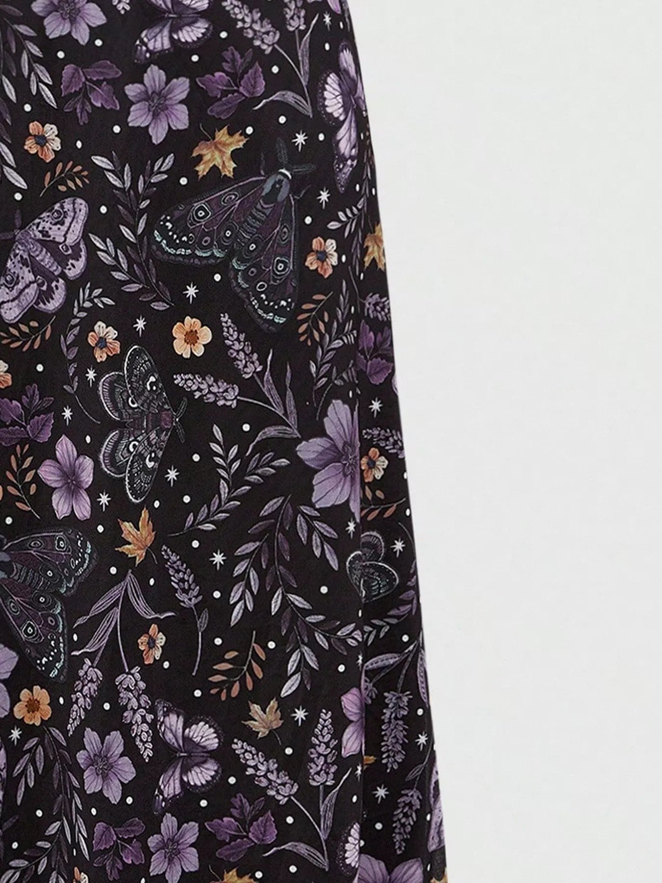Floral Print Flowy Midi Skirt - Be Bliss Boutique