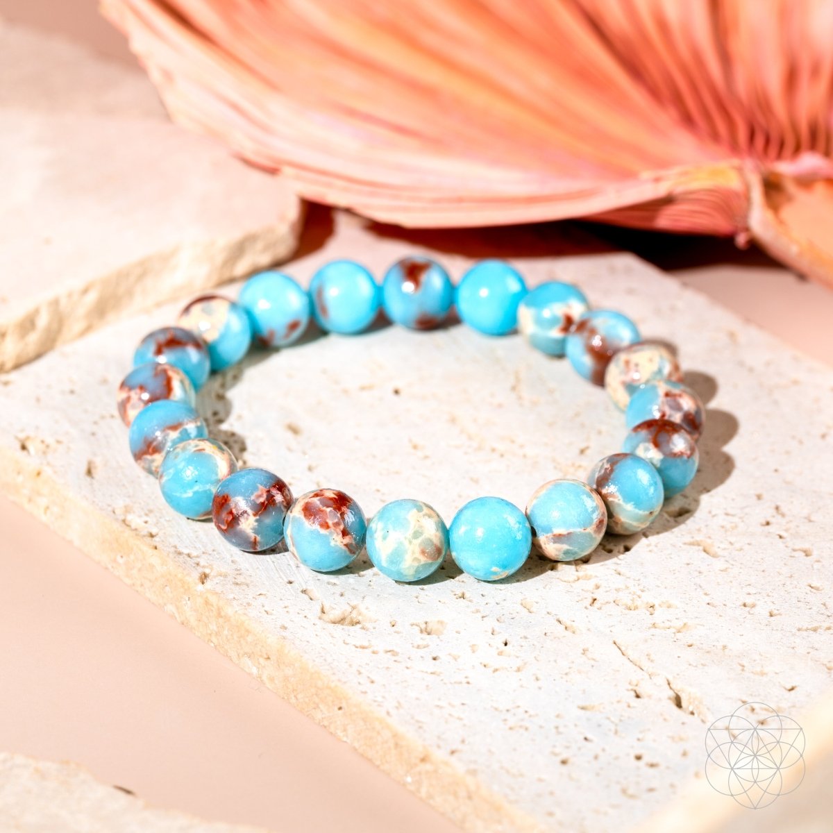 Empath’s Shield - Aqua Terra Jasper Bracelet - Be Bliss Boutique