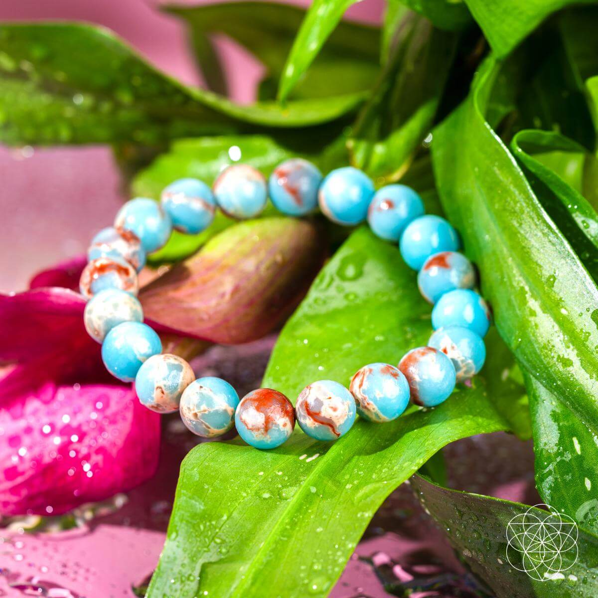 Empath’s Shield - Aqua Terra Jasper Bracelet - Be Bliss Boutique