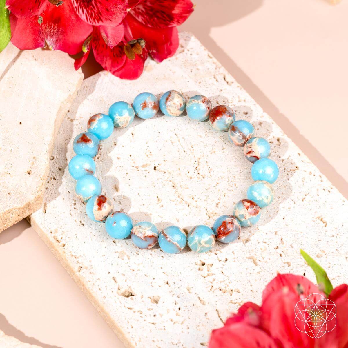Empath’s Shield - Aqua Terra Jasper Bracelet - Be Bliss Boutique