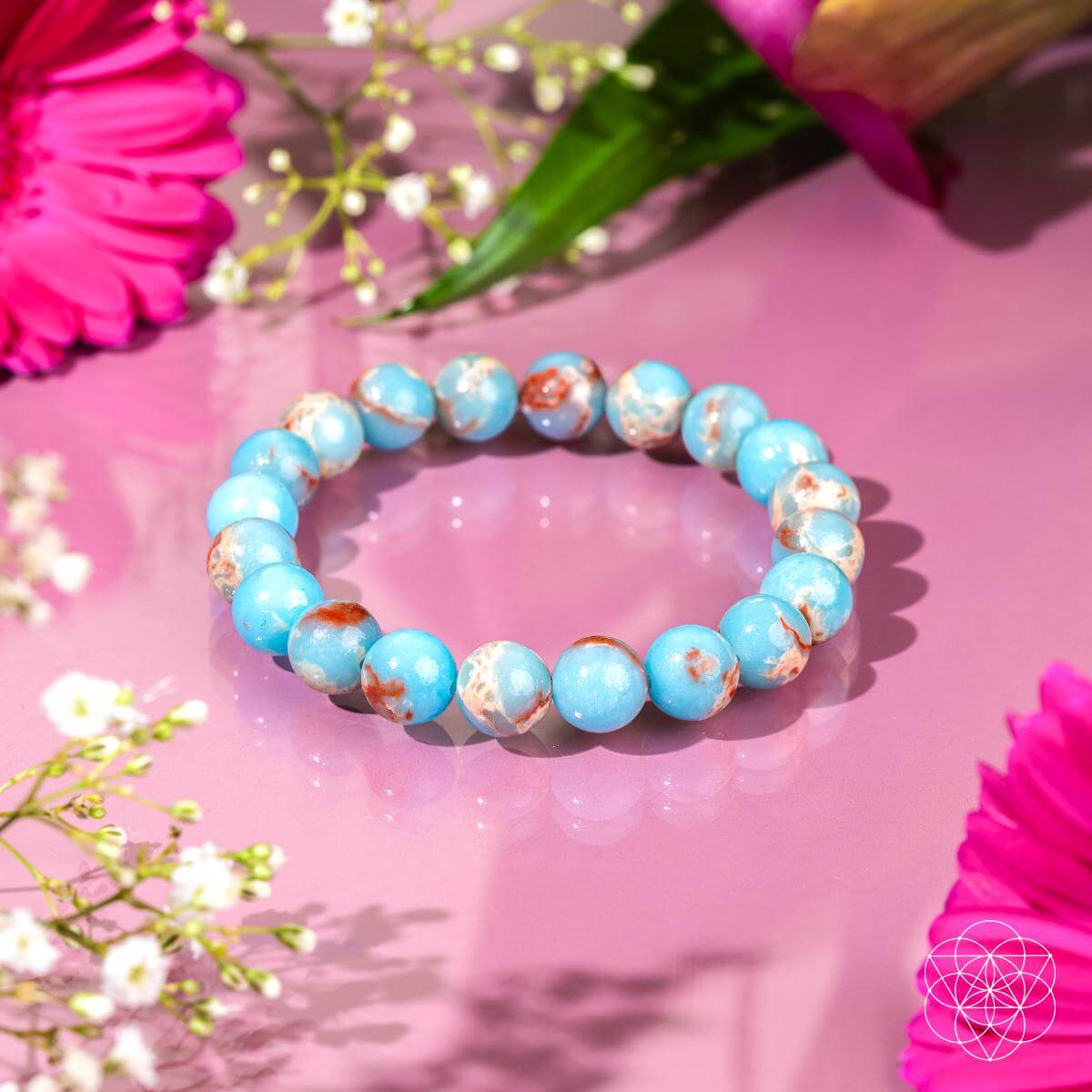 Empath’s Shield - Aqua Terra Jasper Bracelet - Be Bliss Boutique