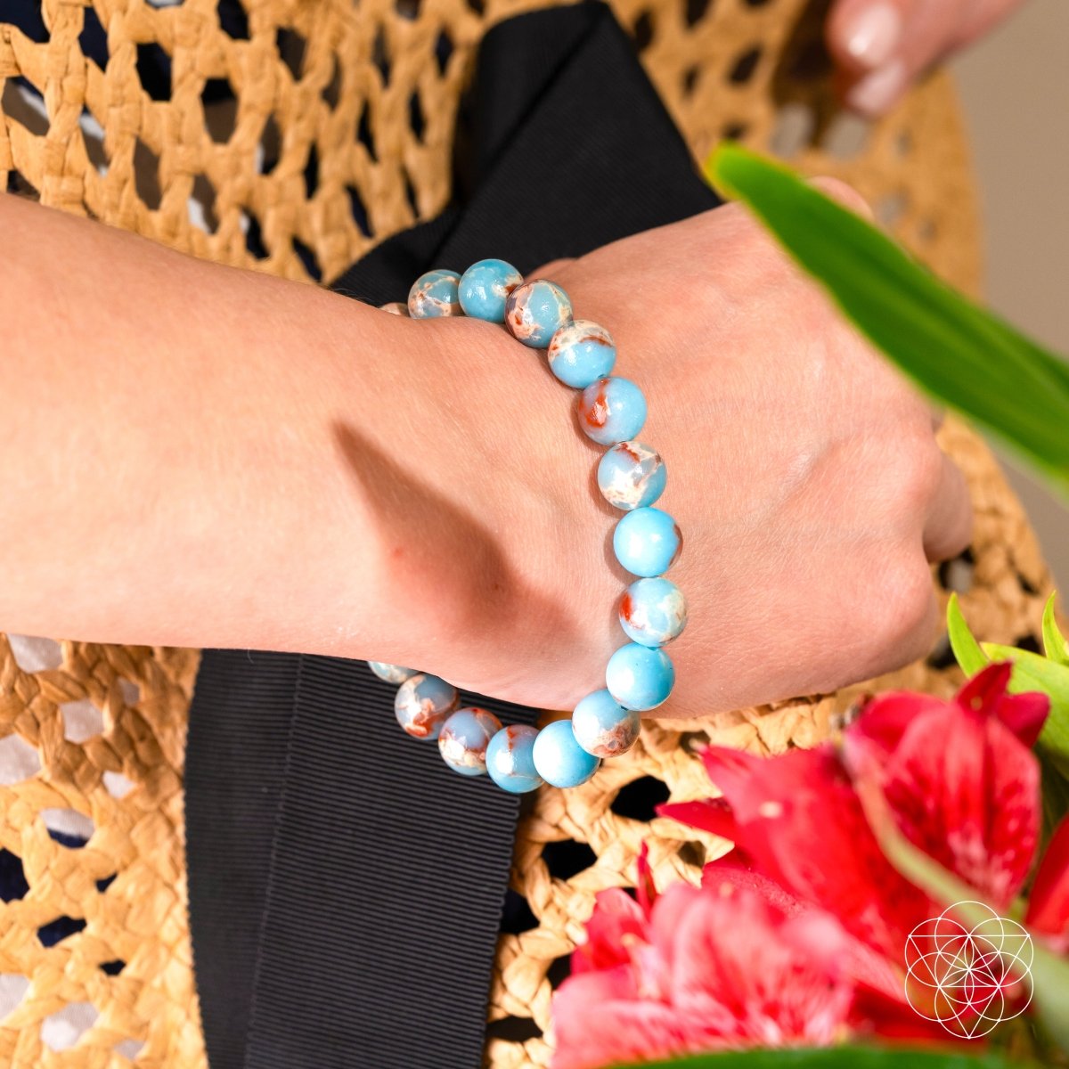 Empath’s Shield - Aqua Terra Jasper Bracelet - Be Bliss Boutique