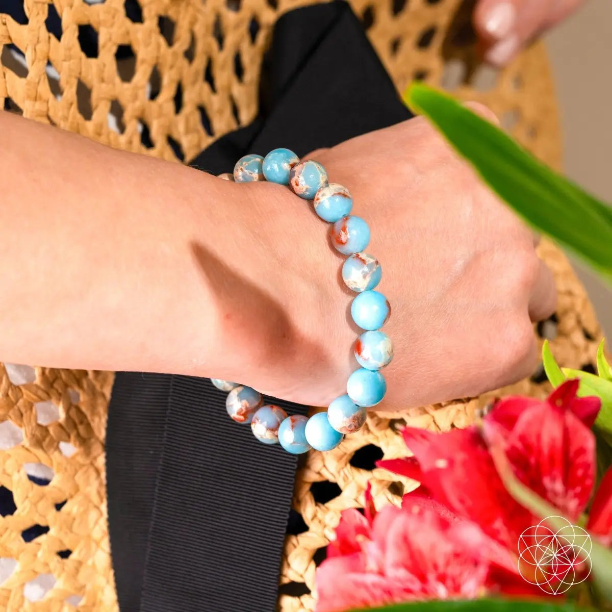 Empath’s Shield - Aqua Terra Jasper Bracelet - Be Bliss Boutique