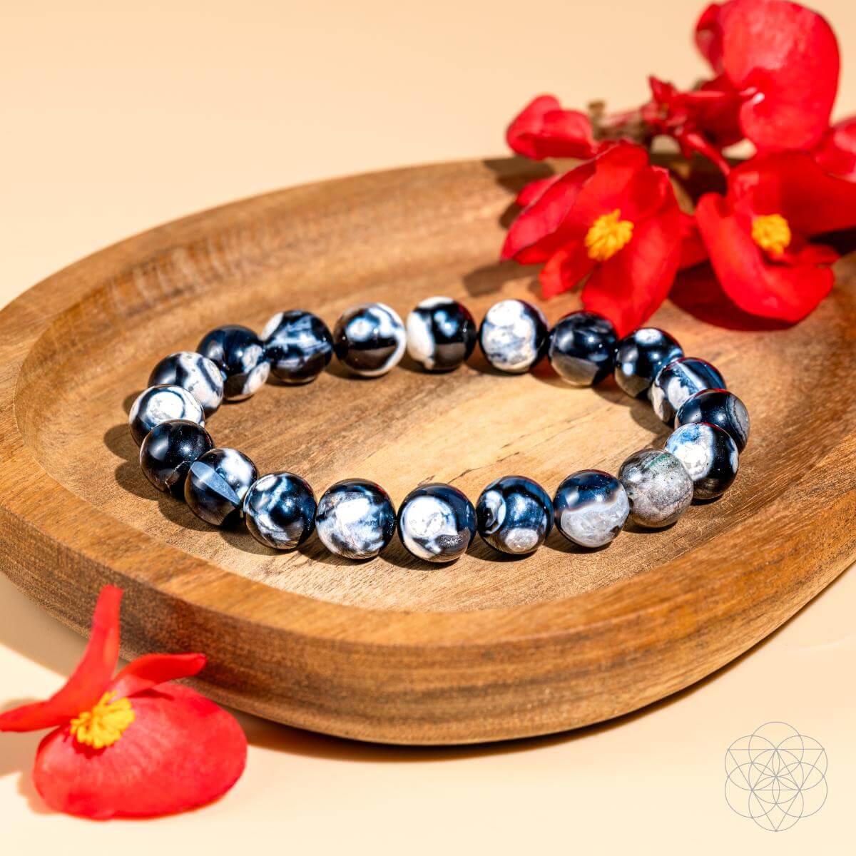 Exotic Orca Agate Bracelet of Deep Healing - Be Bliss Boutique