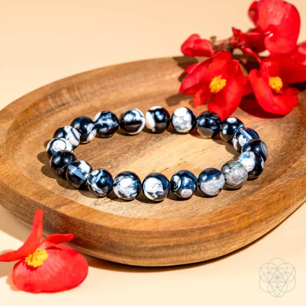 Exotic Orca Agate Bracelet of Deep Healing - Be Bliss Boutique
