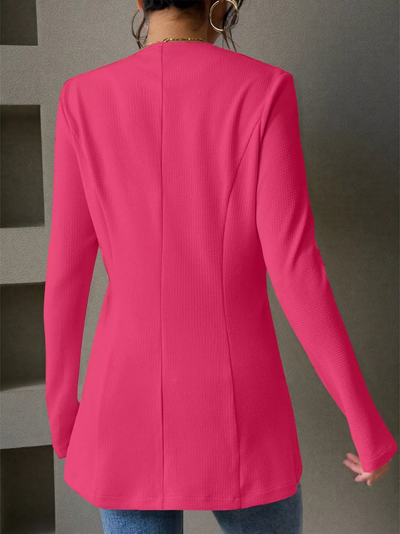One Button Long Sleeve Blazer -  Be Bliss Boutique