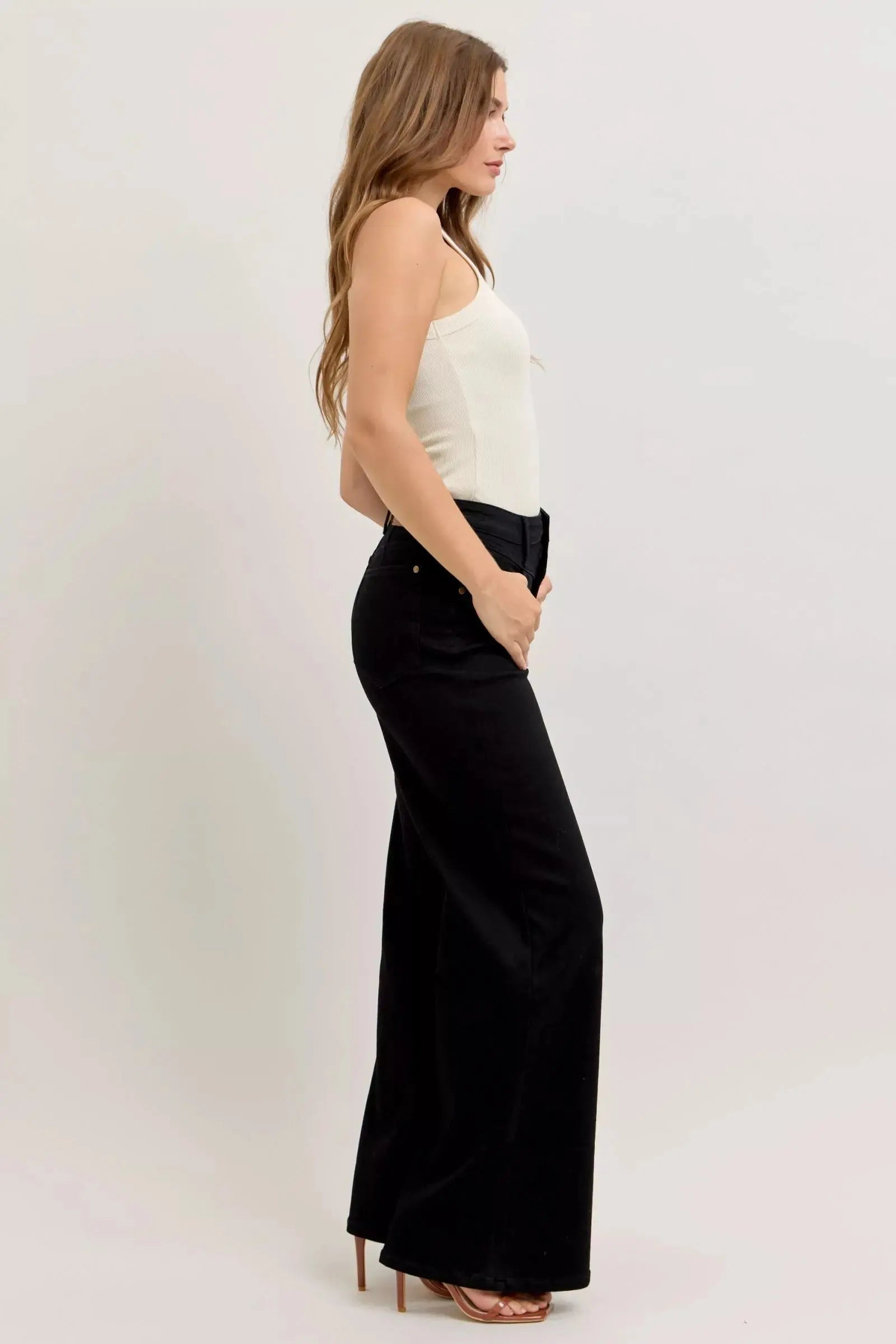 Judy Blue Jeans - High-Waisted Wide Leg Jeans - Be Bliss Boutique