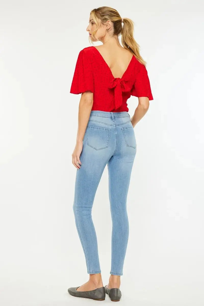 High Rise Super Kancan Skinny Jeans - Be Bliss Boutique