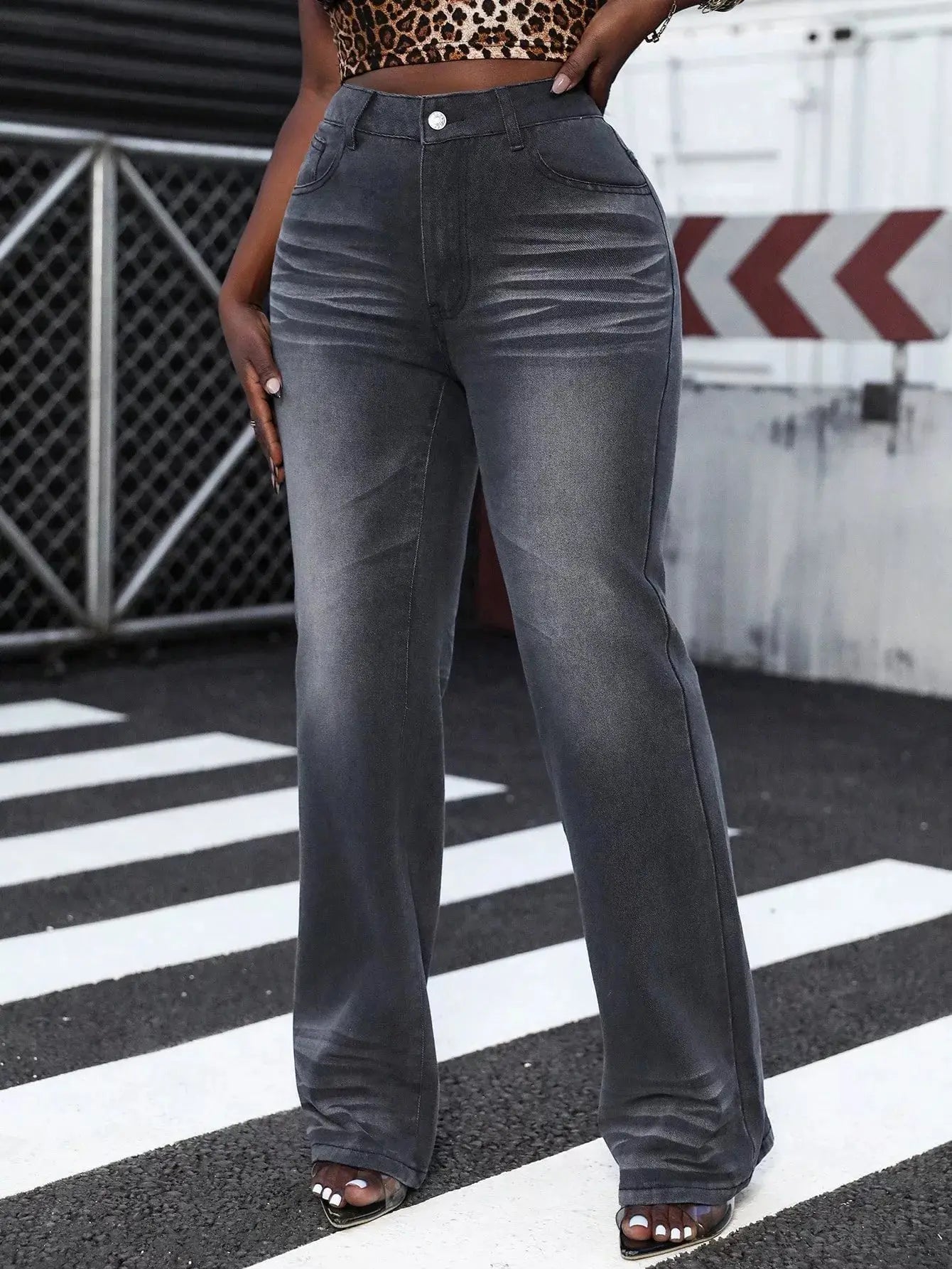 High Waist Straight Leg Jeans - Be Bliss Boutique