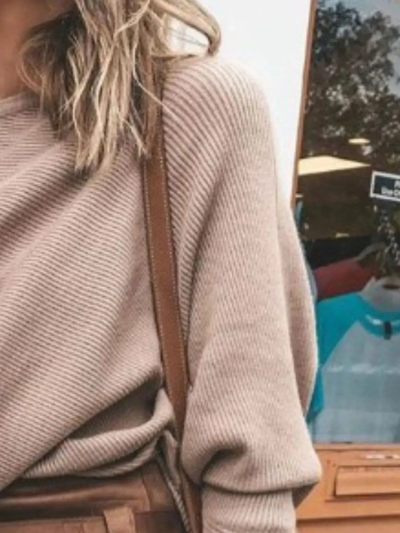 Single Shoulder Ribbed Knit Top - Be Bliss Boutique