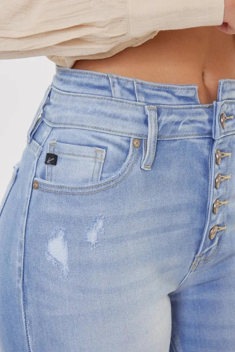 Curvy High Rise Kancan Flare Jeans - Be Bliss Boutique