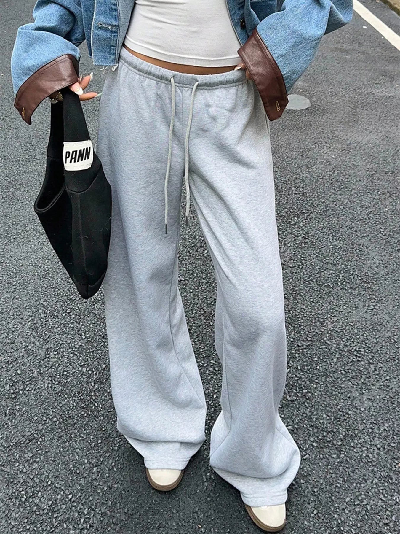 Women's Wide Leg Drawstring Sweatpants - Be Bliss Boutique