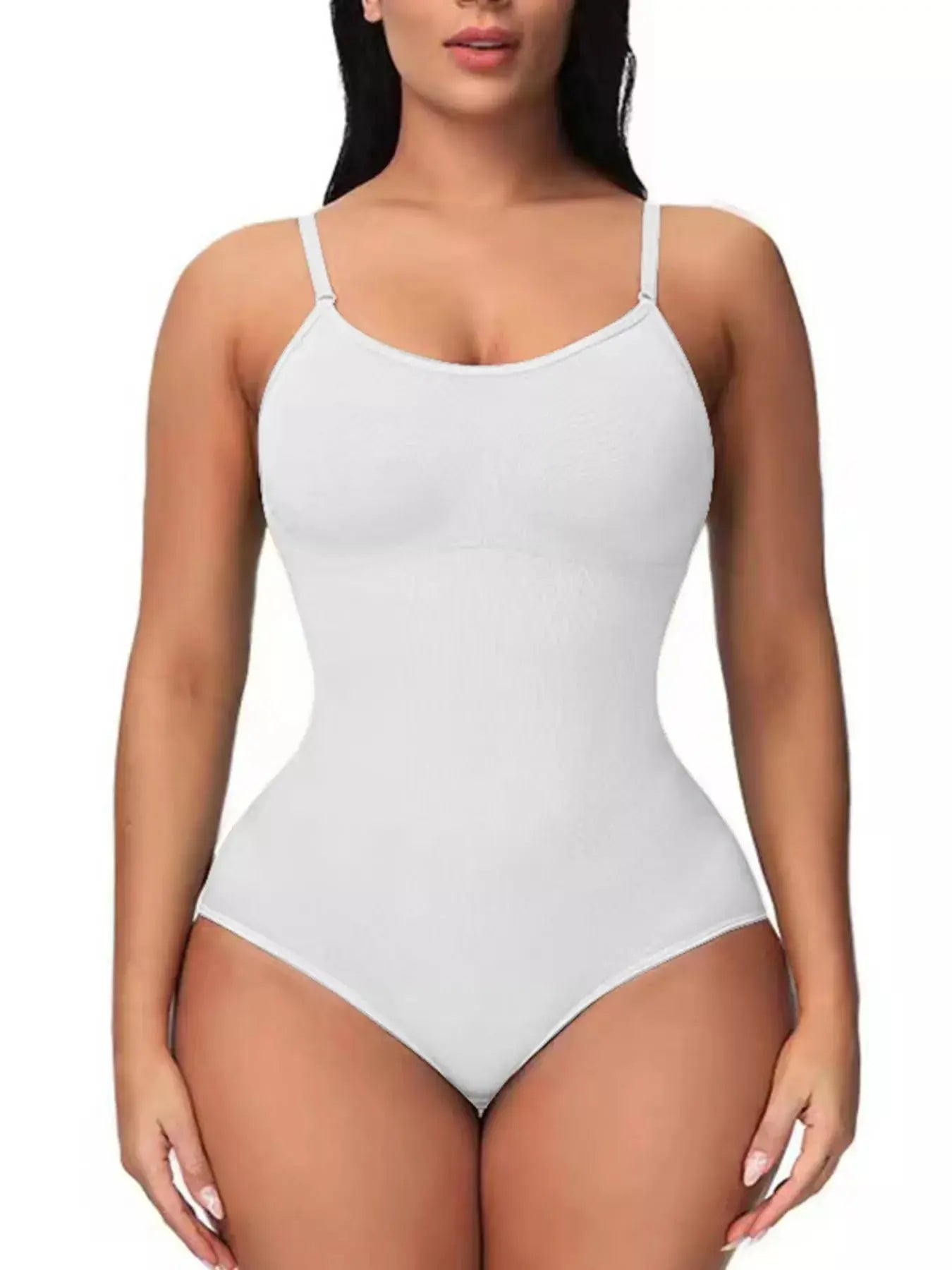 Full Size Shaping Scoop Neck Seamless Bodysuit - Be Bliss Boutique