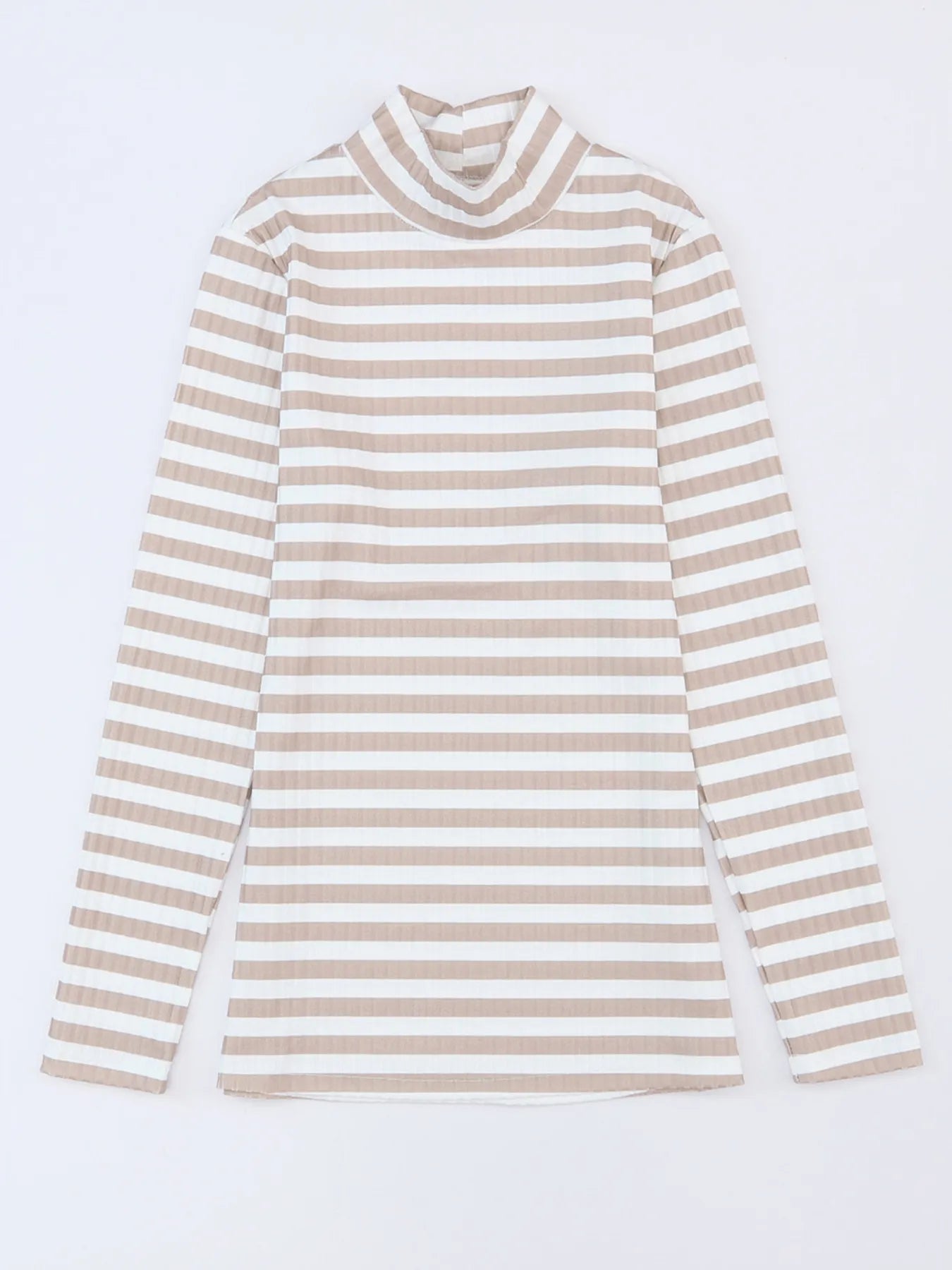 Striped Textured Knit Long Sleeve Tee - Be Bliss Boutique