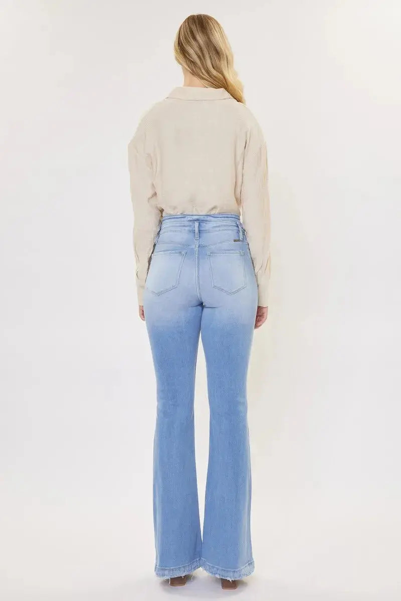 Curvy High Rise Kancan Flare Jeans - Be Bliss Boutique