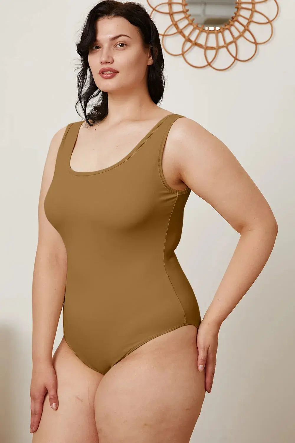 Basic Bae Full Size Square Neck Womens Sleeveless Bodysuit - Be Bliss Boutique