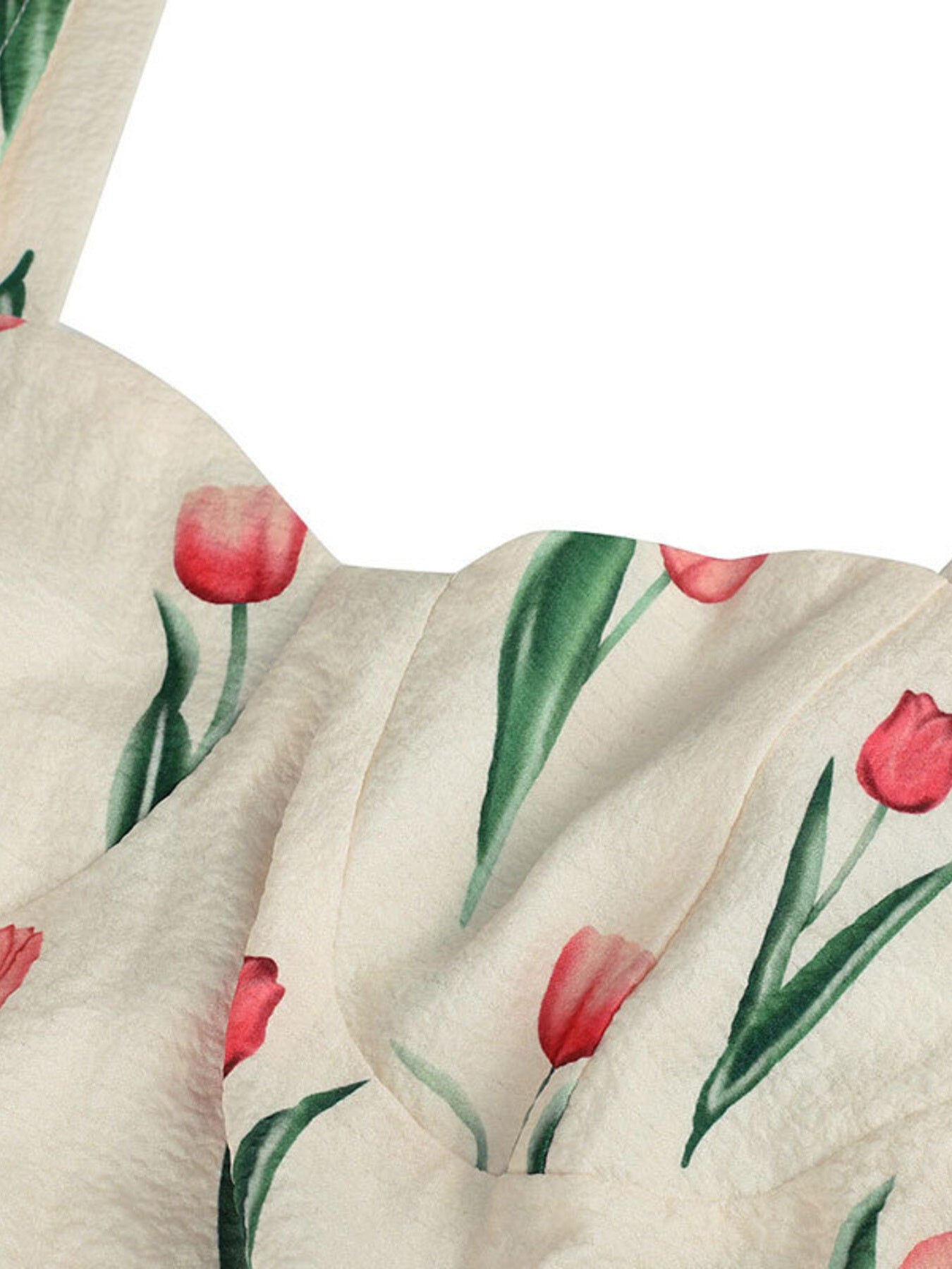 Tulip Print Twist Front Slit Cami Dress - Be Bliss Boutique