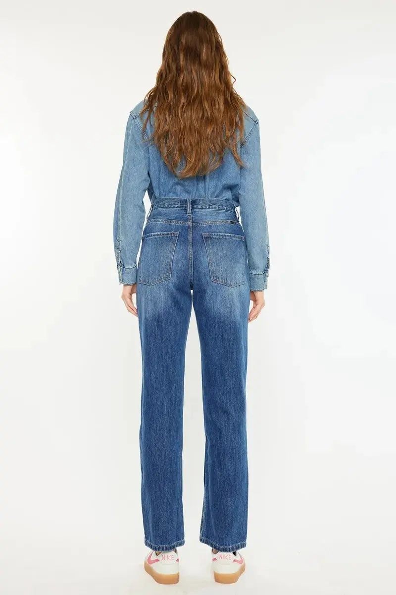Ultra High Rise 90's Kancan Boyfriend Jeans - Be Bliss Boutique