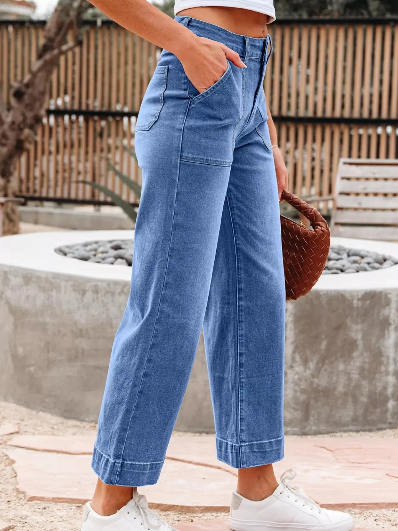 High Waisted Wide Leg Flare Jeans - Be Bliss Boutique