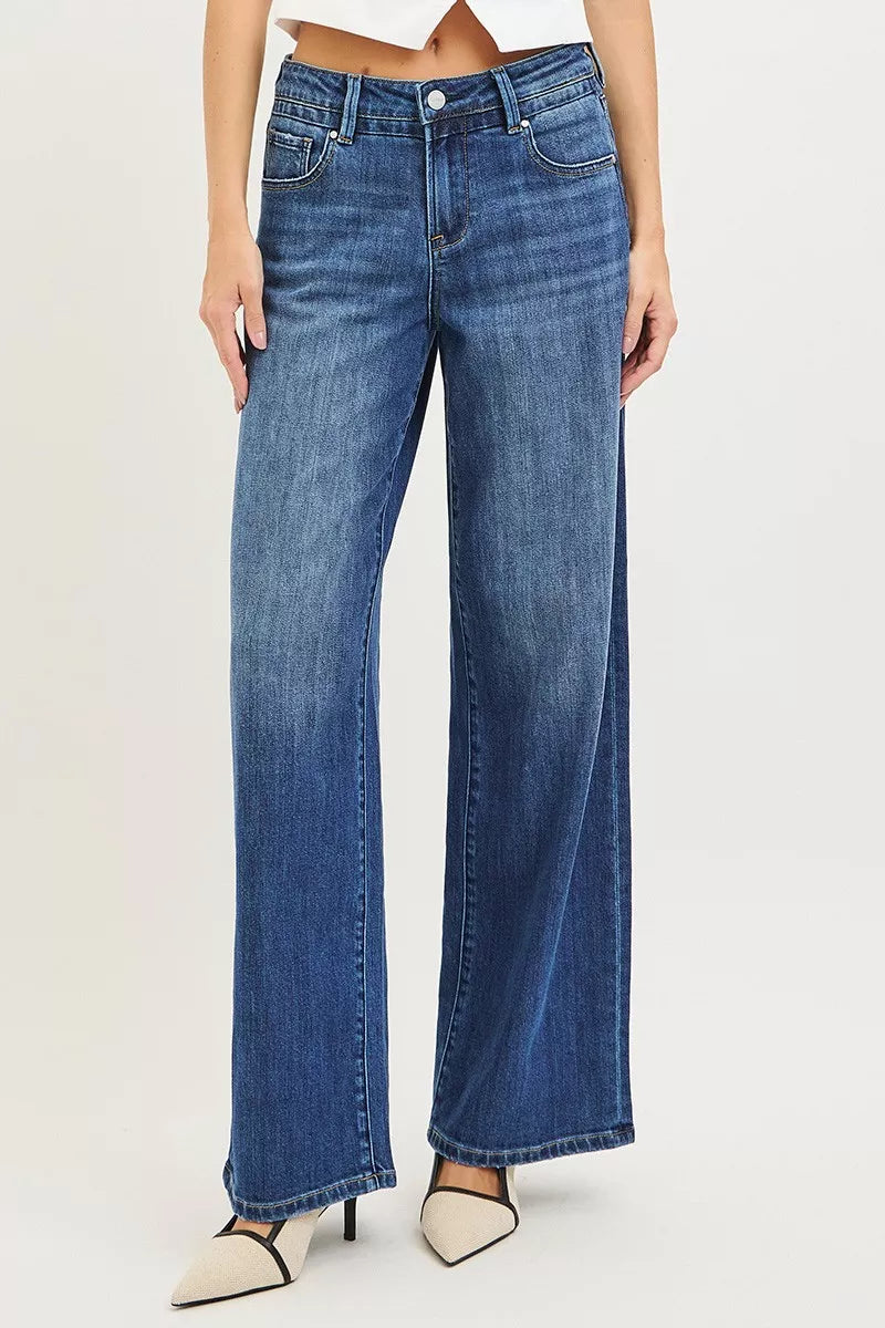 RISEN Jeans - Slouchy Baggy Jeans with Pockets - Be Bliss Boutique