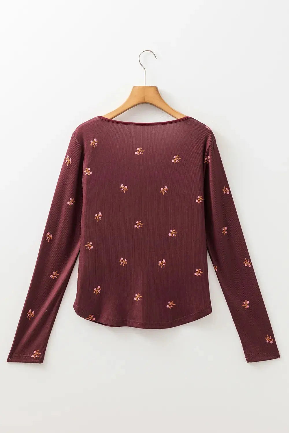 Floral Long Sleeve T Shirt - Be Bliss Boutique