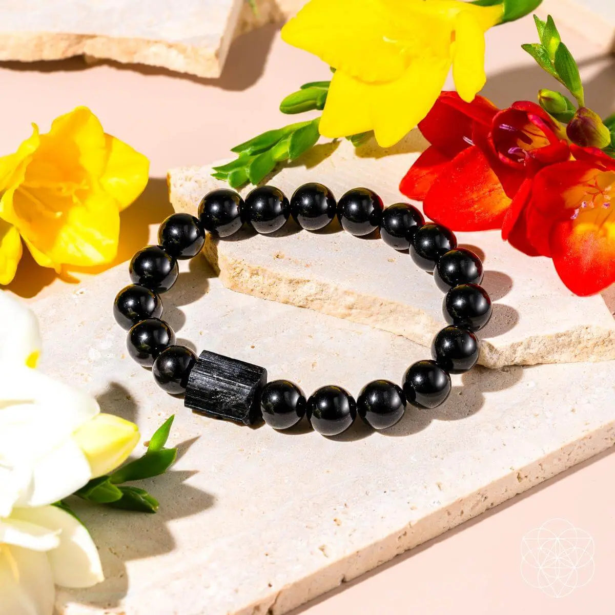 Habit Breaker - Black Obsidian & Tourmaline Bracelet - Be Bliss Boutique