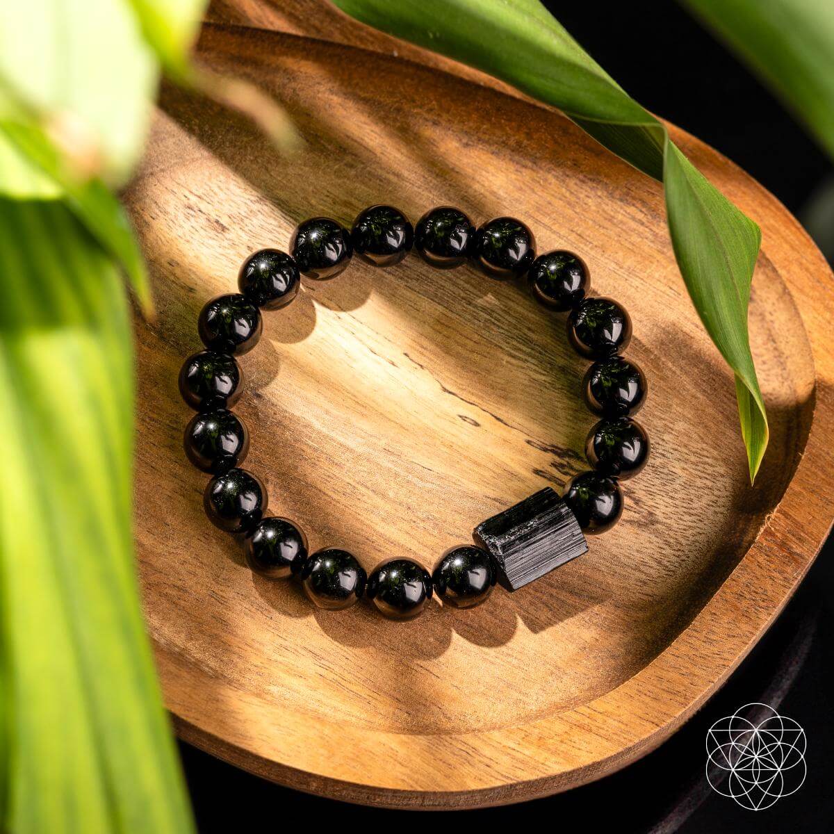 Habit Breaker - Black Obsidian & Tourmaline Bracelet - Be Bliss Boutique