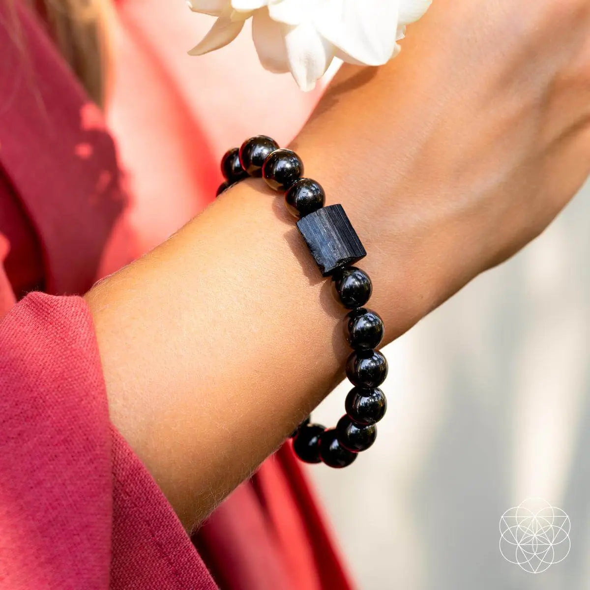 Habit Breaker - Black Obsidian & Tourmaline Bracelet - Be Bliss Boutique