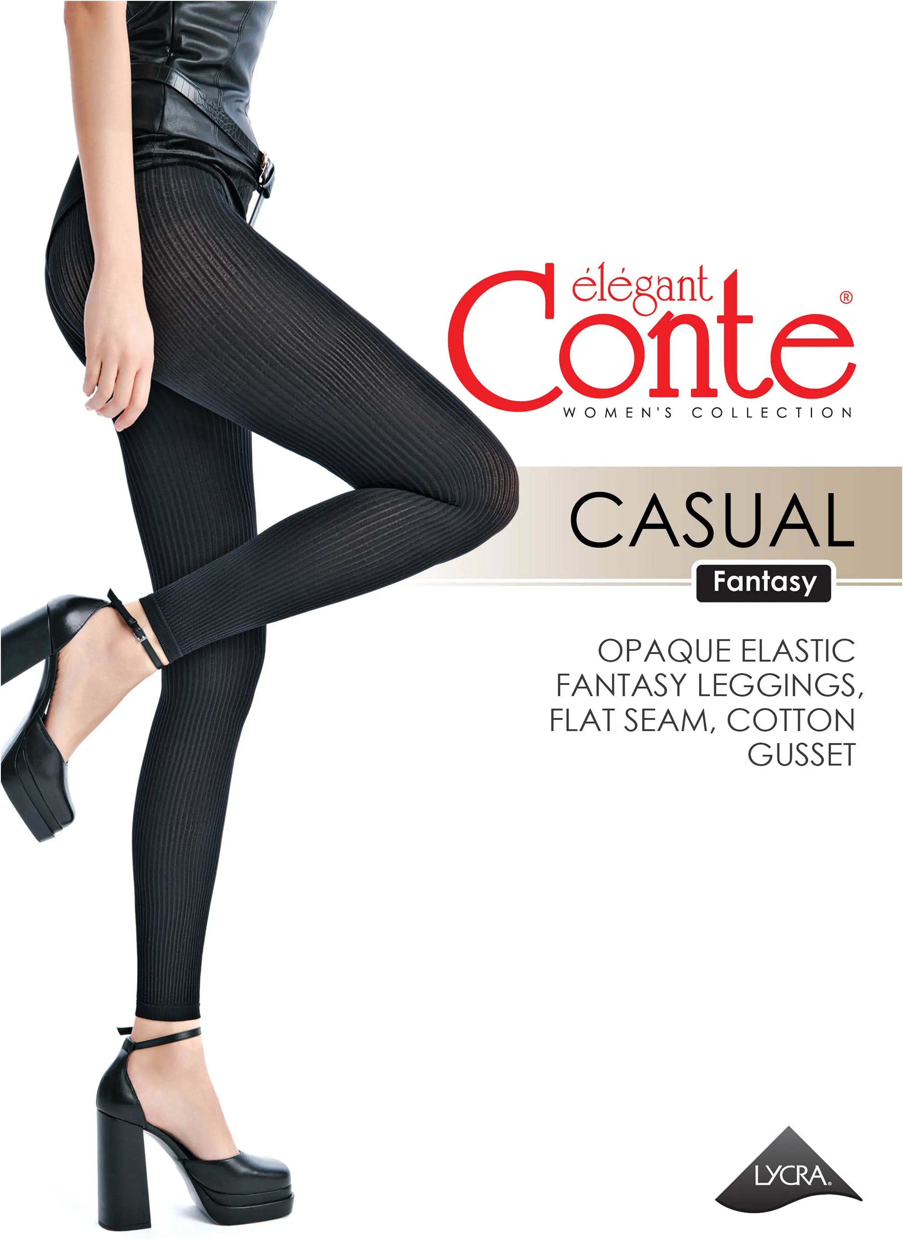 Fantasy Leggings Conte Casual 100 Den - Matte Finish - Be Bliss Boutique