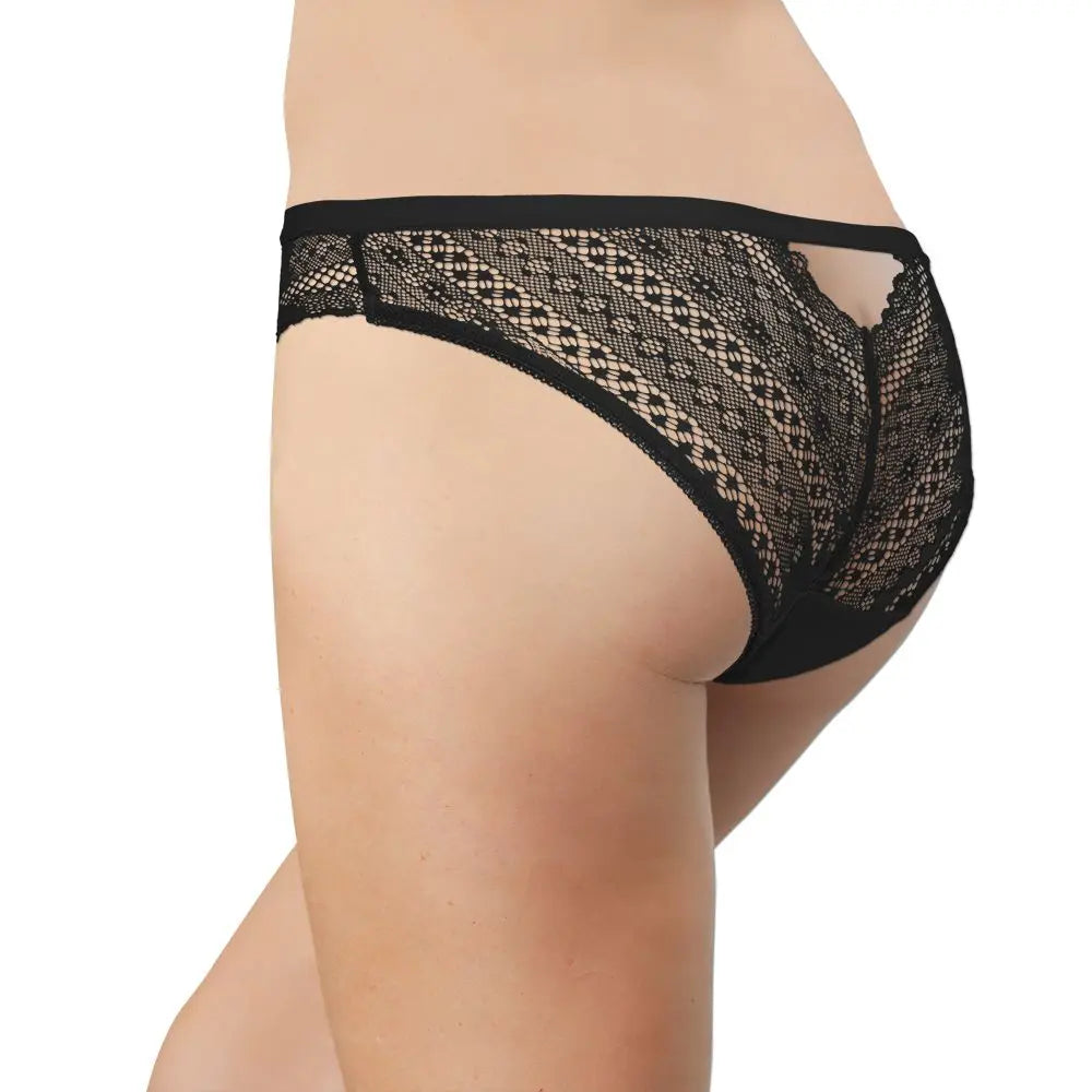 Microfiber Bikini with Lace Sides and Keyhole Back - Be Bliss Boutique