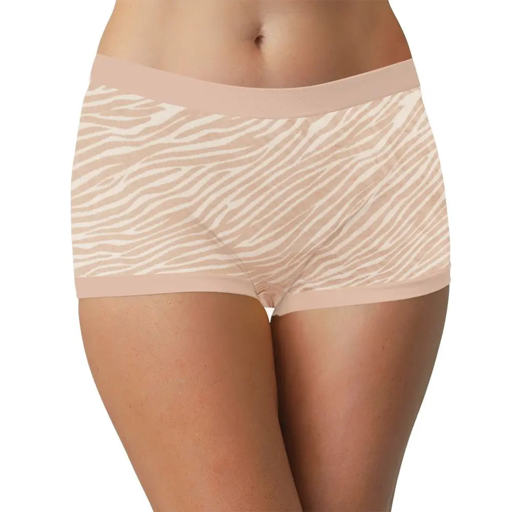Zebra Print Seamless Tag Free Boyshort - Be Bliss Boutique