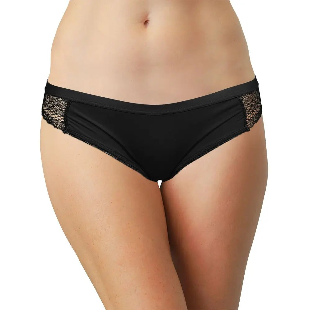 Microfiber Bikini with Lace Sides and Keyhole Back - Be Bliss Boutique