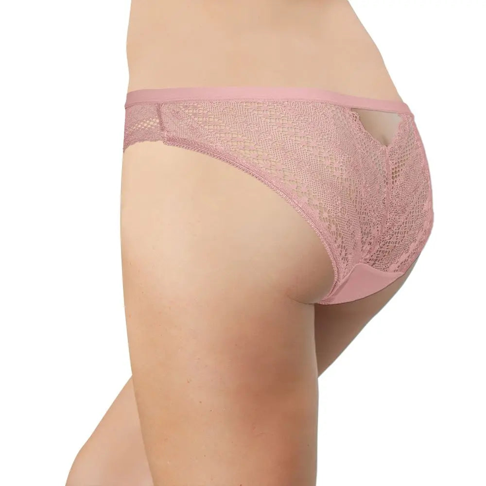Microfiber Bikini with Lace Sides and Keyhole Back - Be Bliss Boutique