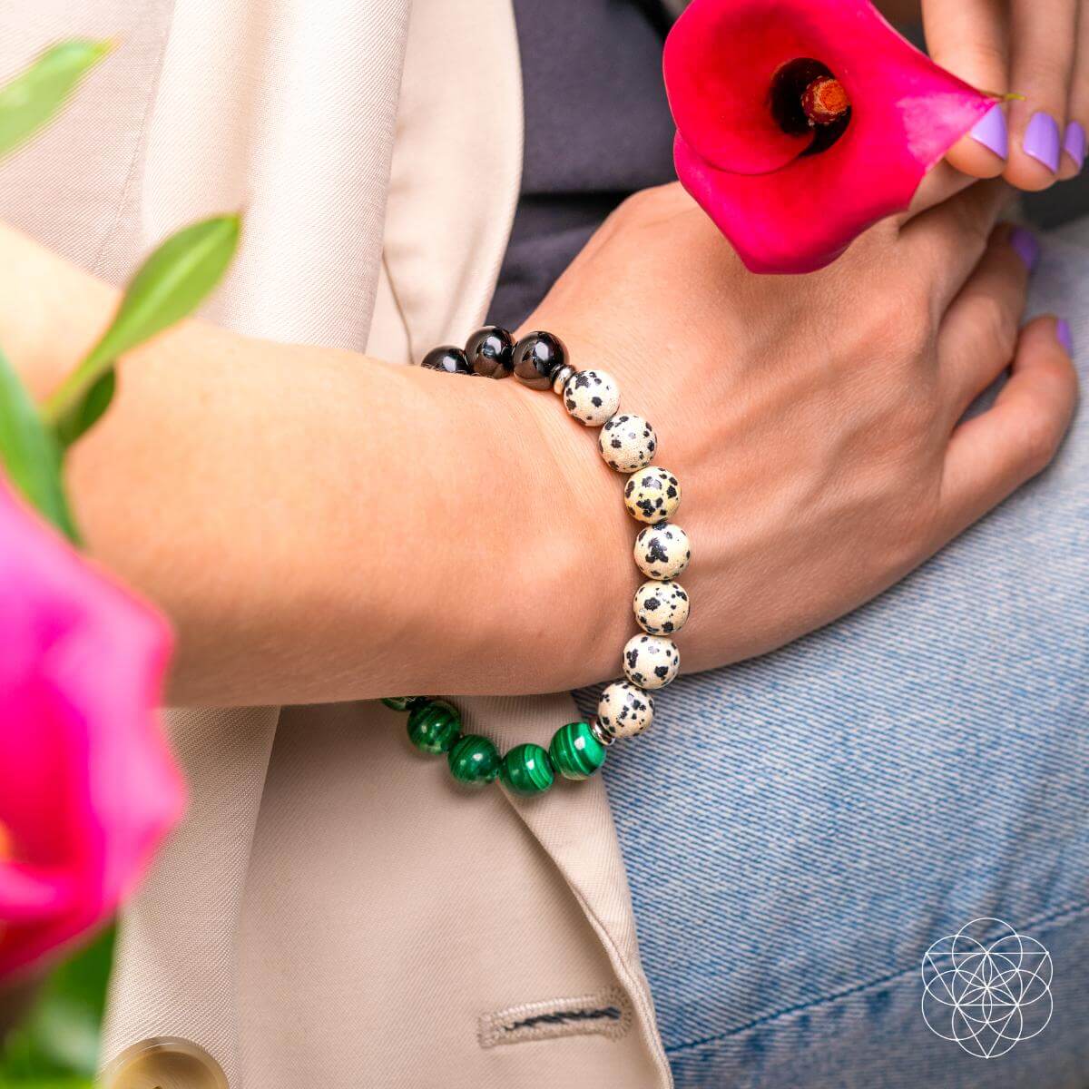 Soul Reset: Dalmatian Jasper Bracelet of Healing - Be Bliss Boutique