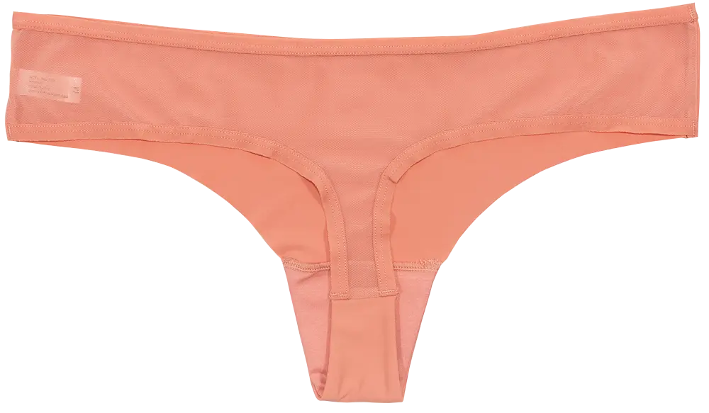 Pink Laser Cut Thong with Mesh Back - Be Bliss Boutique
