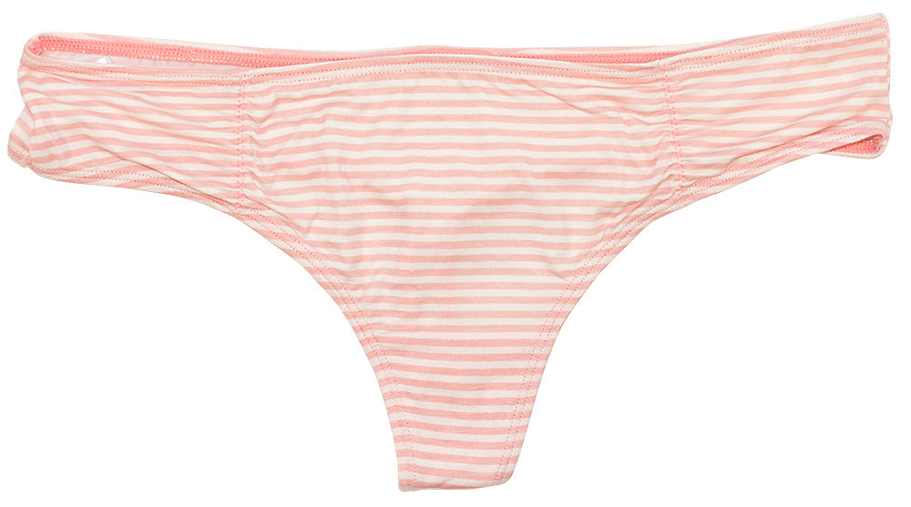 Pretty Pink Striped Modal Thong - Be Bliss Boutique