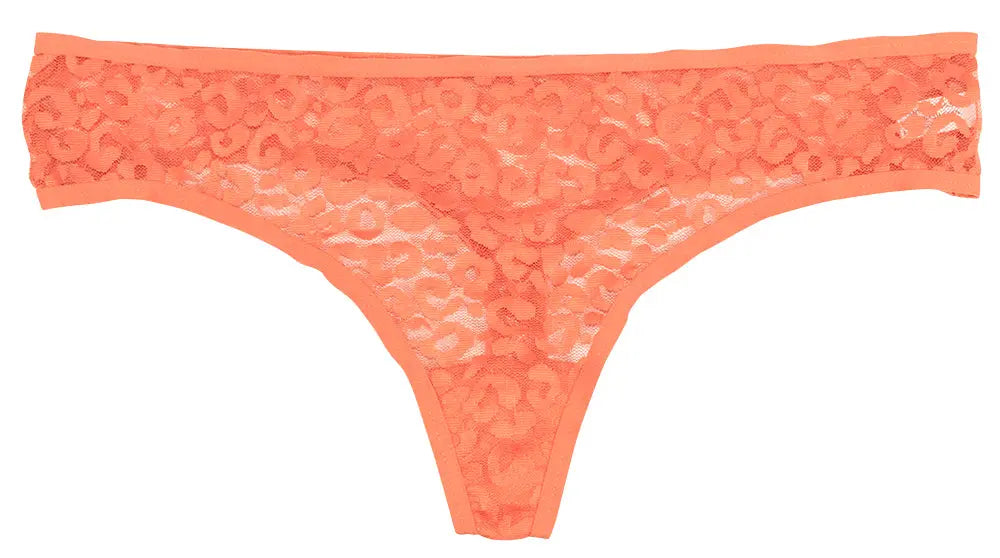 Leopard Lace Thong - Be Bliss Boutique