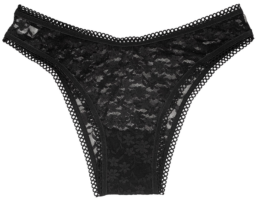 High Leg Daisy Lace Cheeky with Picot Trim - Last Chance - Be Bliss Boutique