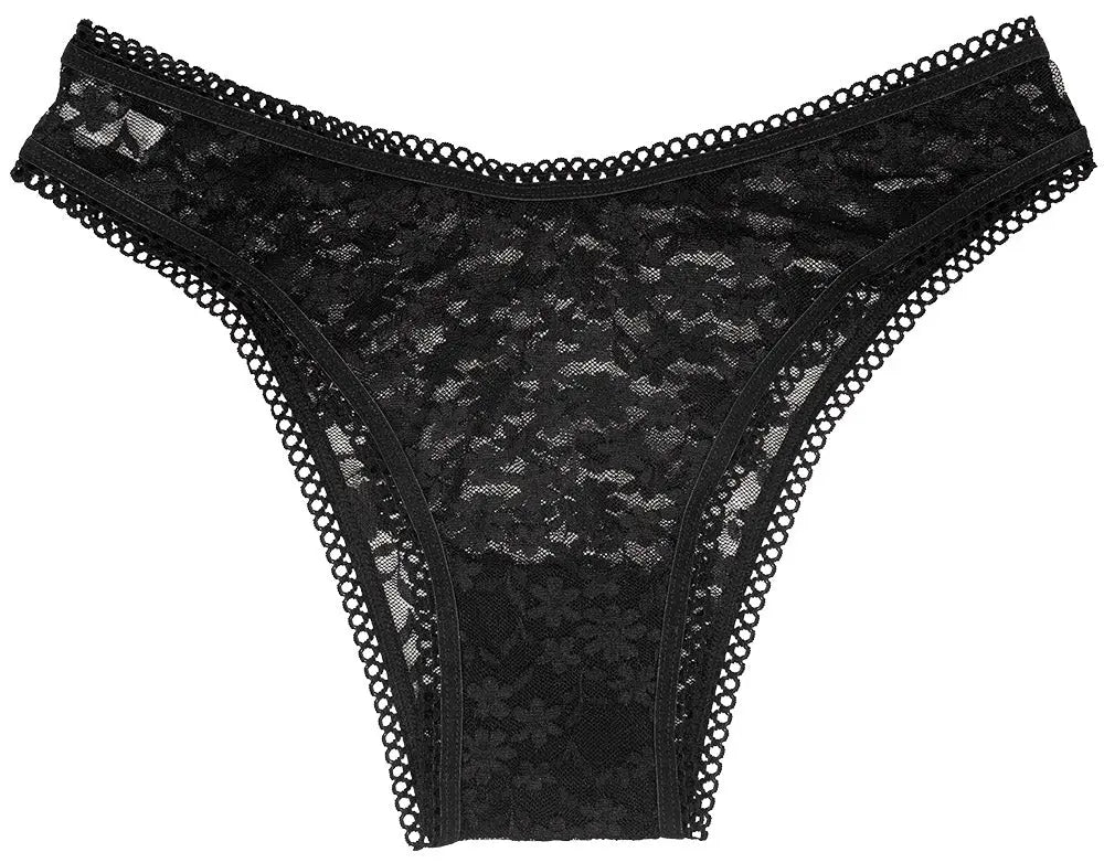 High Leg Daisy Lace Cheeky with Picot Trim - Be Bliss Boutique