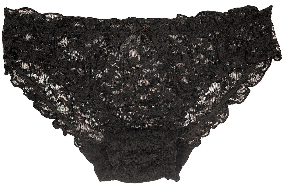 Black Lace Bikini with Ruffles - Be Bliss Boutique