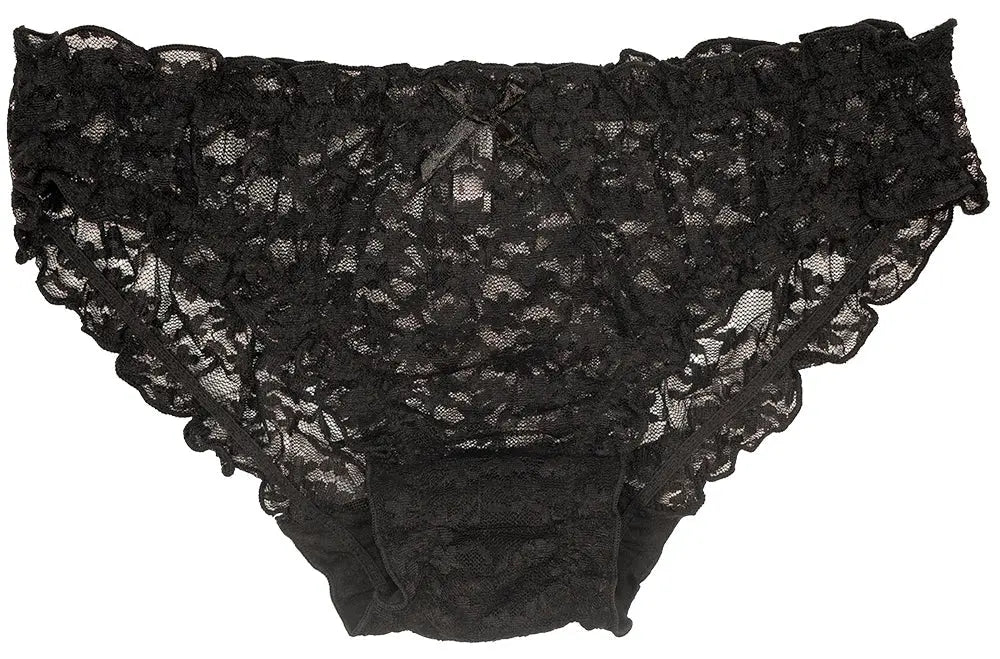 Black Lace Bikini with Ruffles - Be Bliss Boutique