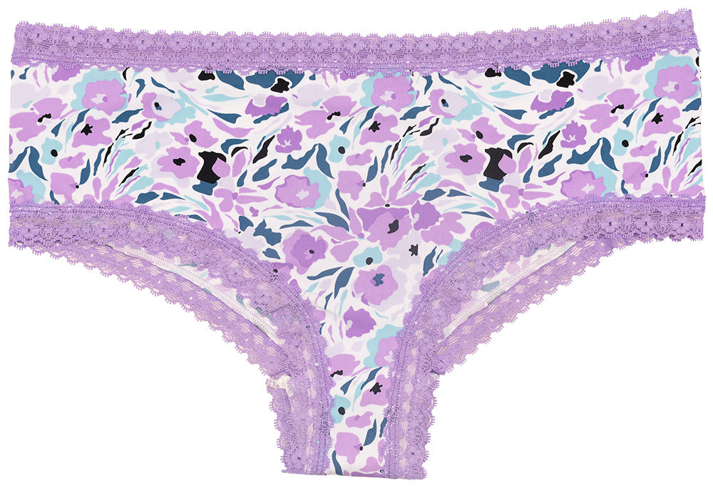 Purple Micro Hipster with Lace Trim - Be Bliss Boutique