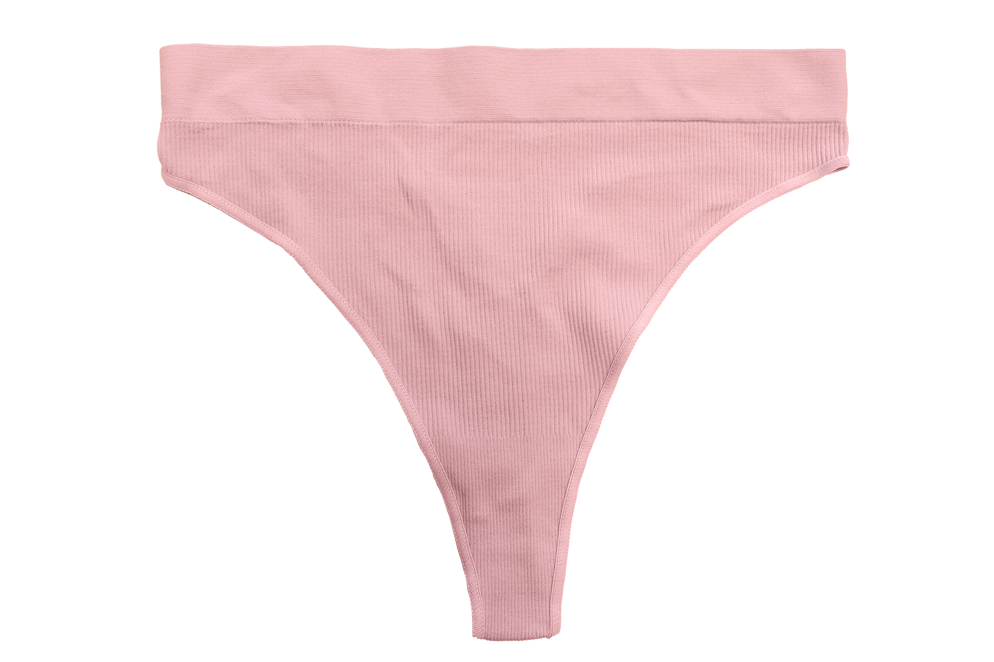 Seamless High Leg Ribbed Tag Free Thong - Be Bliss Boutique