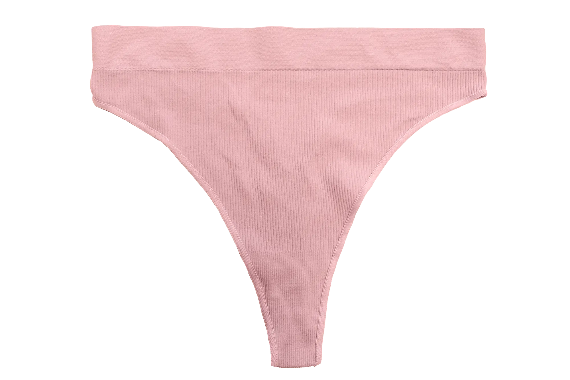 Seamless High Leg Ribbed Tag Free Thong - Be Bliss Boutique