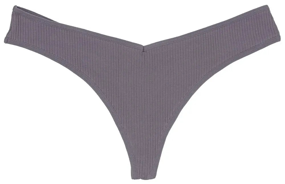 Cotton Rib Thong - Be Bliss Boutique