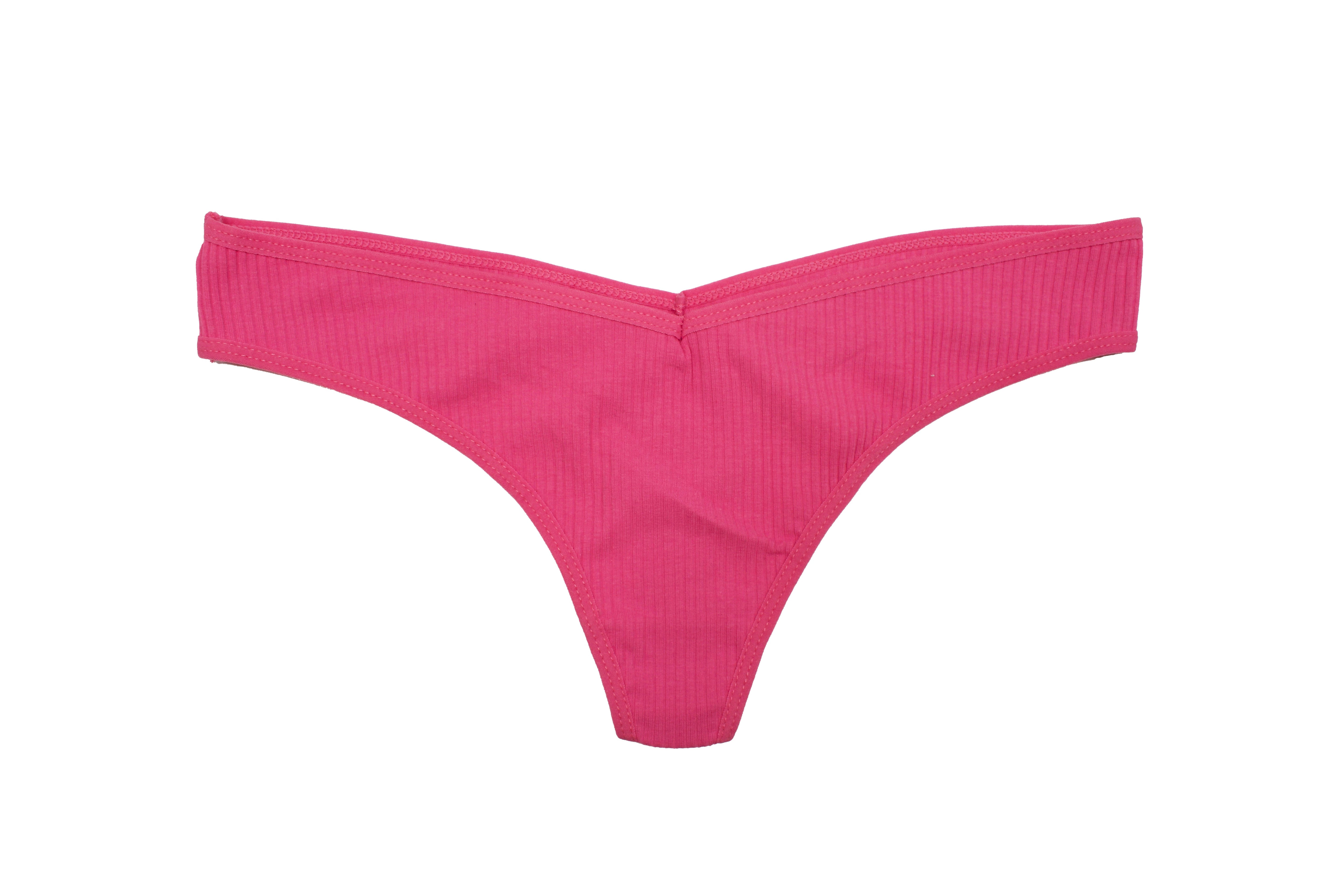 Cotton Rib Thong - Be Bliss Boutique