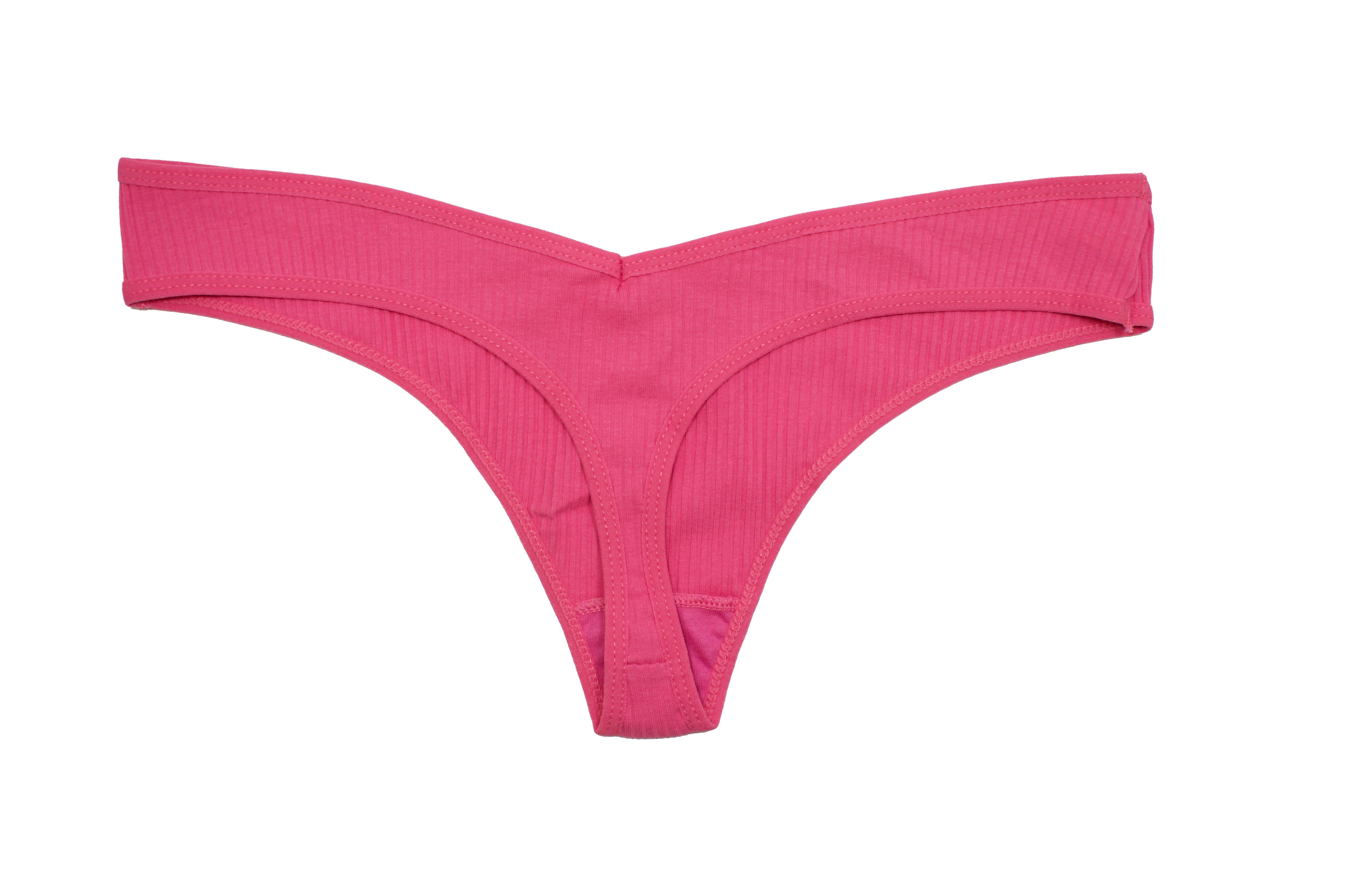 Cotton Rib Thong - Be Bliss Boutique