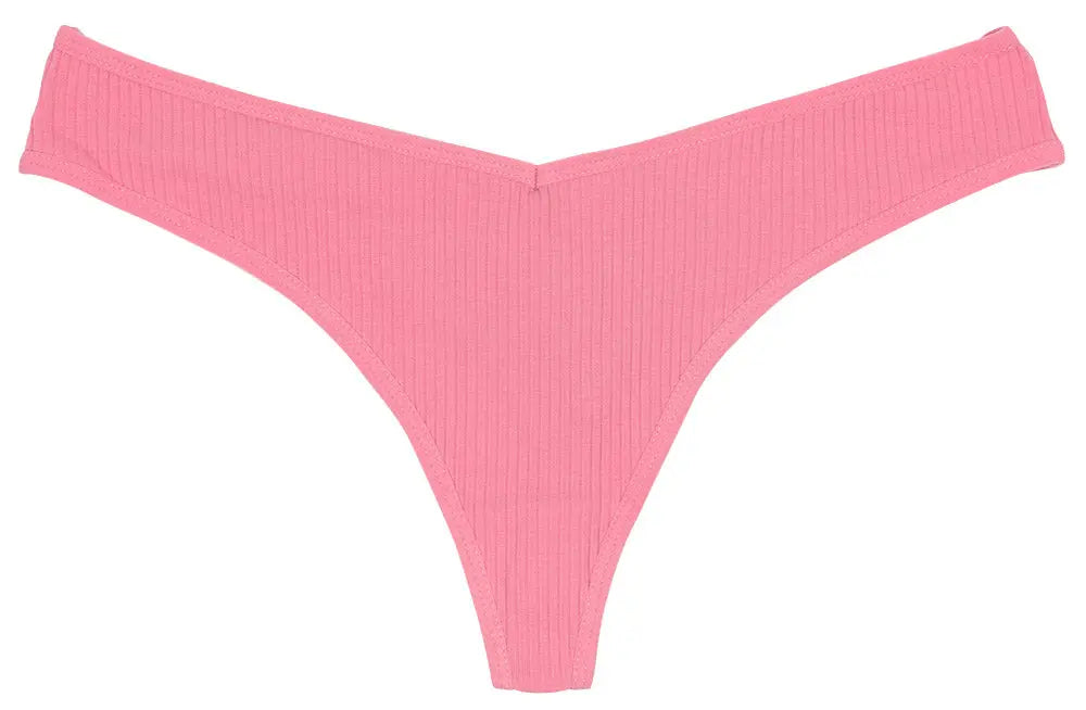 Cotton Rib Thong - Be Bliss Boutique